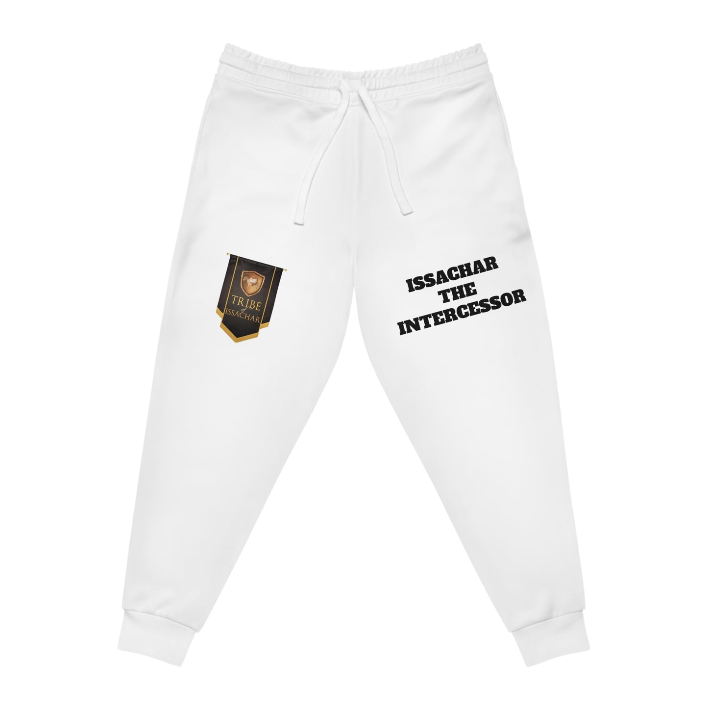 WHITE Tsalack Express Issachar the Intercessor Athletic Joggers - Comfortable White Joggers for Spiritual Warriors