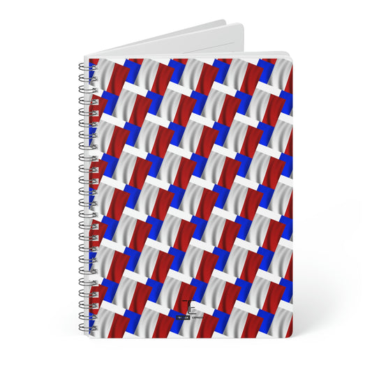 Tsalack Express Flag Wirobound Softcover Notebook, A5