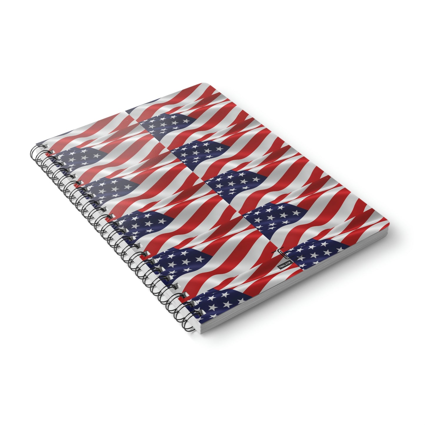 Tsalack Express Flag Wirobound Softcover Notebook, A5