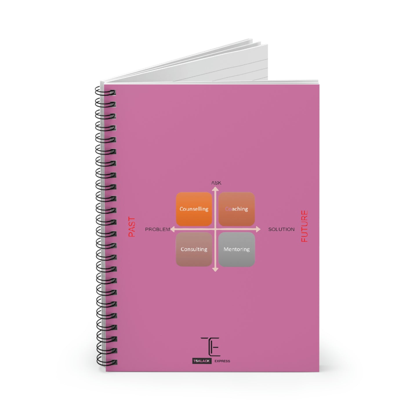 Tsalack Express Counselor Spiral Notebook - Ruled Line